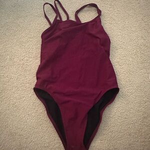 maroon jolyn size 32 swimsuit